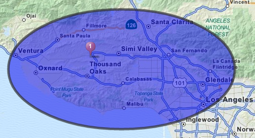 Home Inspection Service Area Map